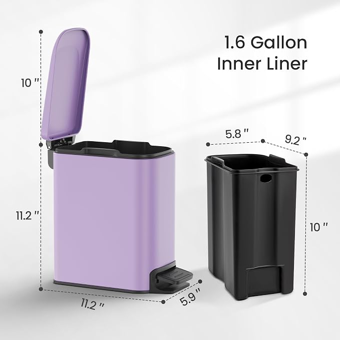 Cesun Small Bathroom Trash Can - Image 6