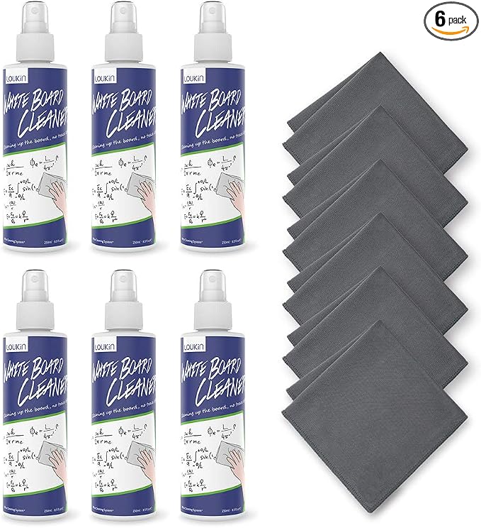 loukin Non-Toxic Whiteboard Cleaner, 8.5 fl oz Dry Erase Board Cleaner by LOUKIN
