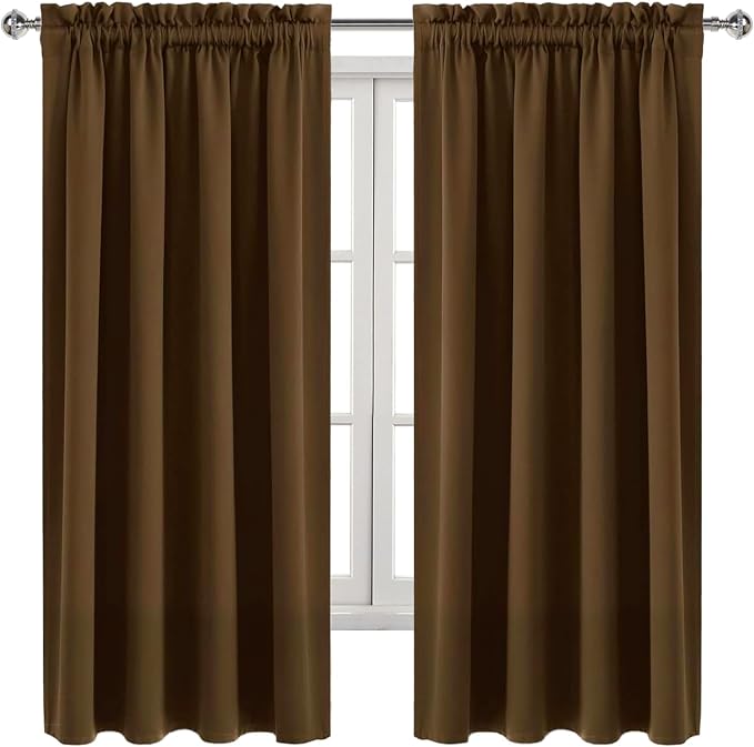 DWCN Blackout Curtains Room Darkening Thermal Insulated Bedroom Curtains Window - Image 9