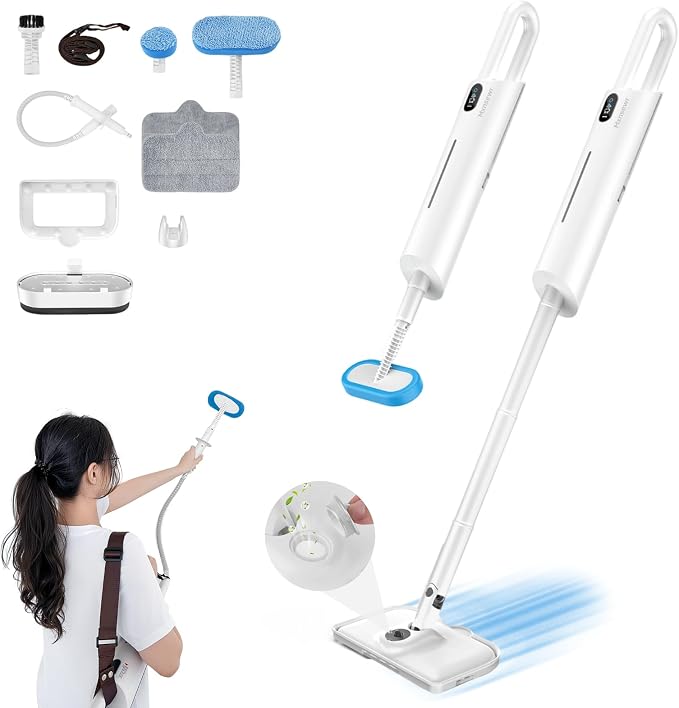 Steam Mop All-in-one for Floor Cleaning, Detachable Handheld Floor Steamer by Mxnsewr