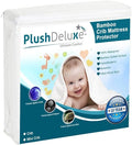 Crib Mattress Protector 100% Waterproof, Noiseless – Viscose Made from Quilted by PlushDeluxe