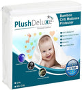 Mini Crib Mattress Protector 100% Waterproof, Noiseless – Viscose Made from by PlushDeluxe