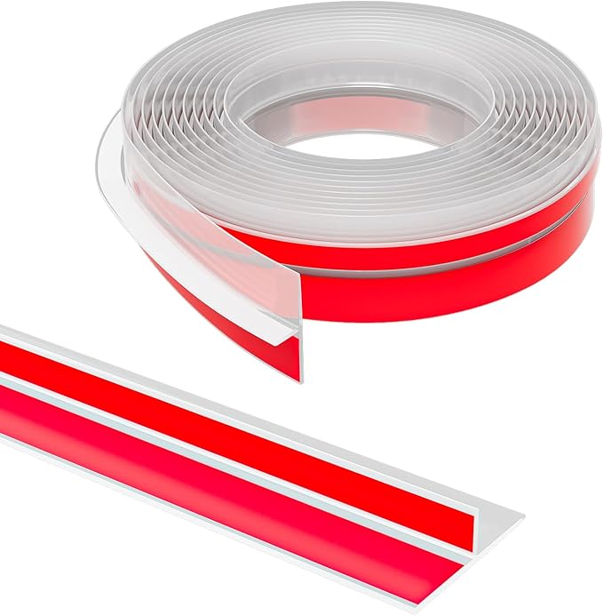 T-Shaped Door Draft Stopper, 1.37 in x 10 Ft Silicone Seal Strip by Elvone