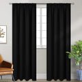 BGment Black Blackout Curtains 90 Inch Long by BGment