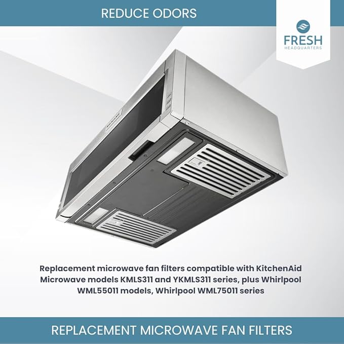2-Pack Activated Carbon Charcoal Microwave Hood Filters - Image 4