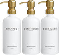 Luxury Shampoo and Conditioner Dispenser Set by Brighter Barns by BrighterBarns
