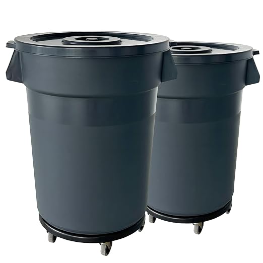 32 Gallon Outdoor Trash Can, Outdoor Trash Can by RedFinches