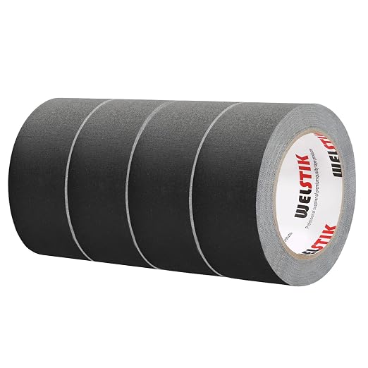 WELSTIK Non-Reflective Black Gaffers Tape 2 inch by WELSTIK