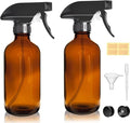 8oz Amber Glass Spray Bottles by LANBEAUTIFY