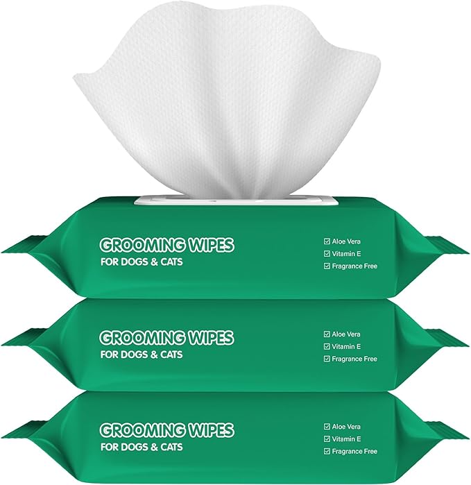 COCOYO Disposable Wet Wipes for Dogs & Cats I 300 Wipes for Cleaning and - Image 2