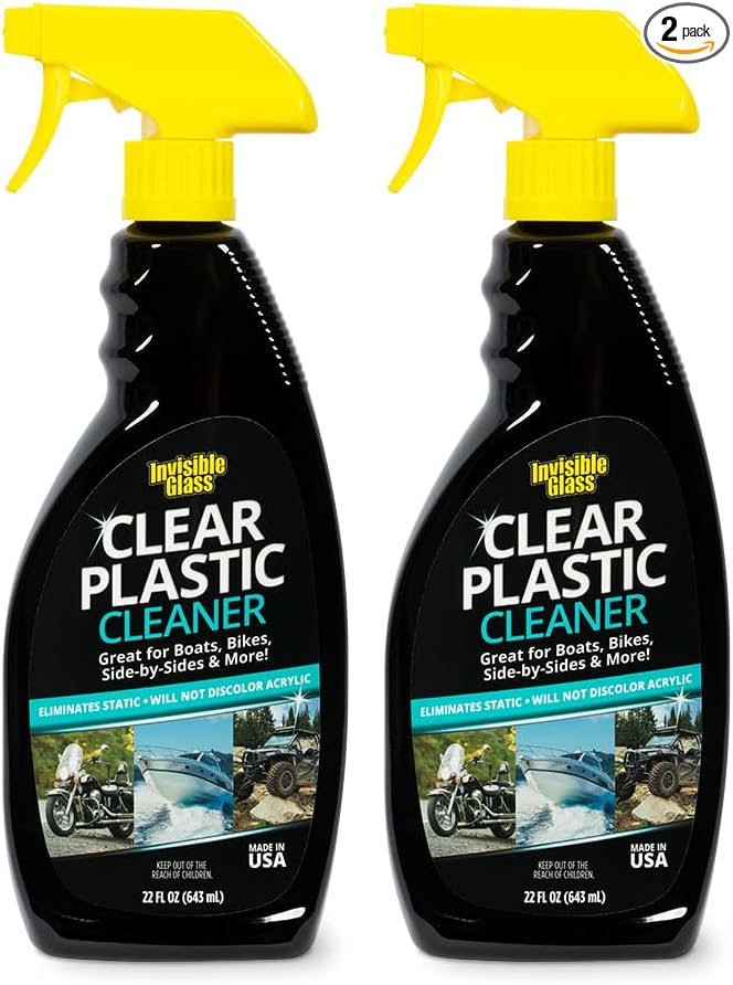 Invisible Glass 92084-2PK Clear Plastic Cleaner by InvisibleGlass