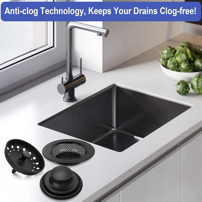 Kitchen Sink Drain Strainer 3 Pack Stainless Steel Sink Stopper, Anti-Clogging - Image 6