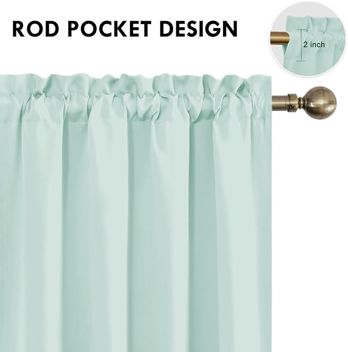DWCN Blackout Curtains Thermal Insulated, Energy Saving & Noise Reducing - Image 4