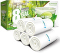 FORID Clear Medium Garbage Bags – 8 Gallon Plastic Trash Bags 30 Liter by FORID