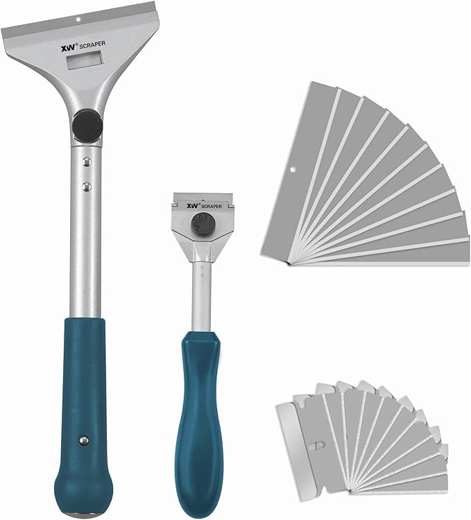 XW Razor Blade Paint Scraper Set, Heavy Duty Putty Knife by XW