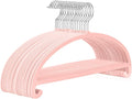 MIZGI 50 Pack Blush Pink Velvet Hangers by MIZGI