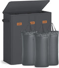 SONGMICS 42.2 Gallon Laundry Hamper, 3-Compartment Laundry Basket Sorter by SONGMICSbySONGMICSHOME
