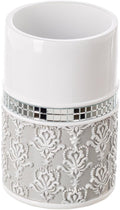 Creative Scents Mirror Damask Bathroom Cup by CreativeScents