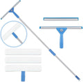 Window Squeegee Washing Kit for High Window, Shower Glass Door, Mirror Cleaning by AMERWASHPLUS