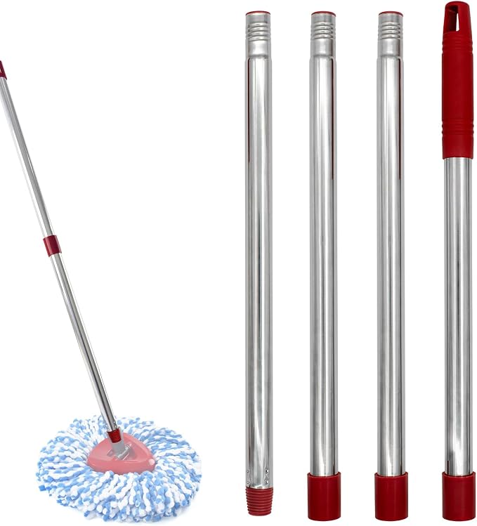 Mop Handle for Ocedar, Spin Mop Handle for O Cedar, 4-Section Mopping Handles by ProfessionalCleaningSupplier