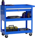 3 Tier Rolling Tool Cart Utility Cart on Wheels, Heavy Duty Tool Chest Storage by Maemttes