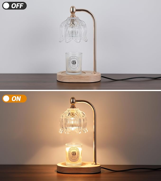 Candle Warmer Lamp with Timer and Dimmer, Electric Gold Light Gifts - Image 8