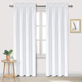DWCN White Curtains for Living Room Thermal Insulated, 50% Light Blocking by DWCN