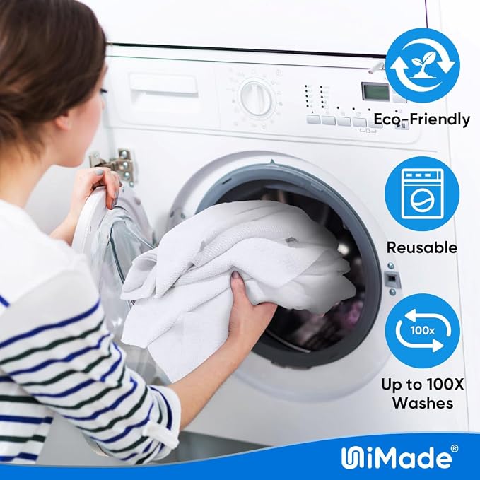 Shop Towel Rag, 200 Pack Reusable Rags Bulk Microfiber Cleaning Cloth Lint Free - Image 6