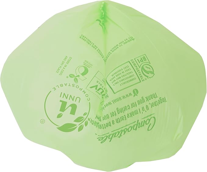 UNNI Compostable Trash Bags, 20-23 Gallon / 87 Liter, Extra Thick 1.0 mil Large - Image 4