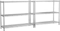 Storage Shelves, 3-Tier Adjustable Metal Industrial Utility Shelf Rack by Unknown