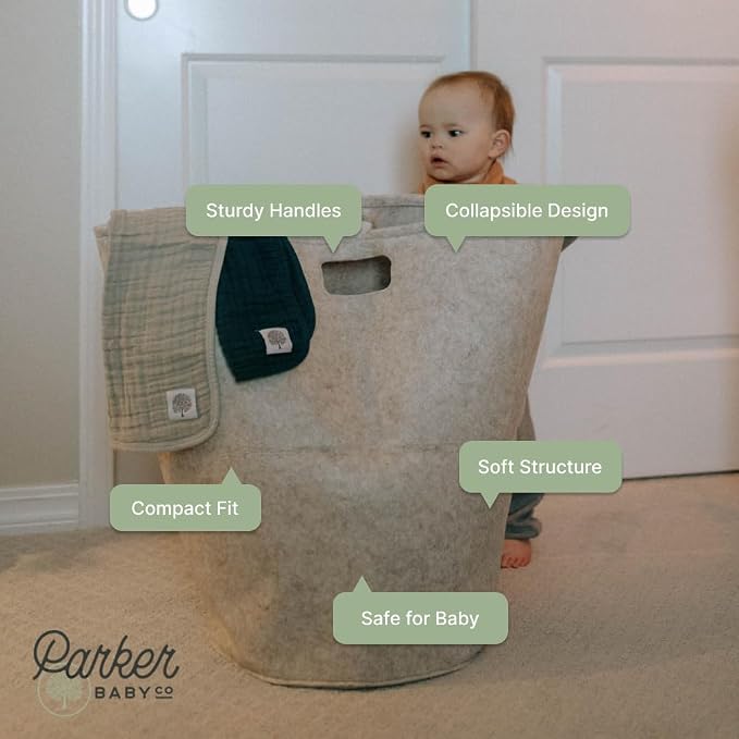 Parker Baby Co. Nursery Laundry Hamper - Image 5