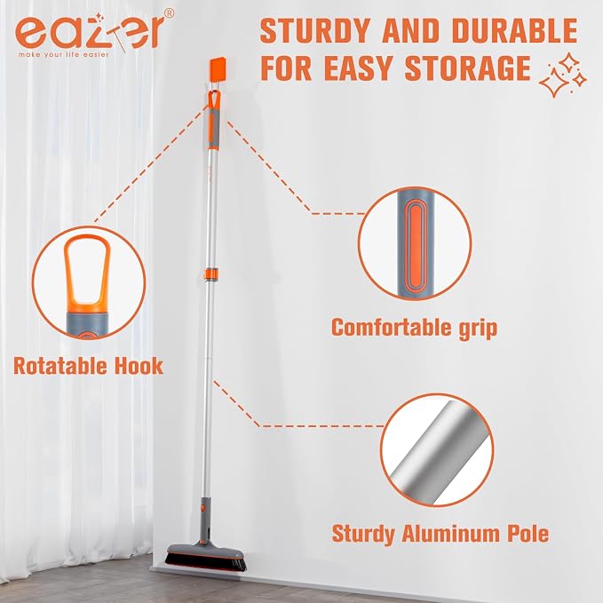 Eazer 53‘’ Grout Brush with Long Handle, 180°Rotation Tile Grout Cleaning Tool - Image 7