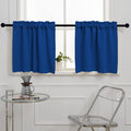 Pickluc Cafe Curtain 30 Inches Long, Rod Pocket Kitchen Curtain, Short Blackout by PICKLUC