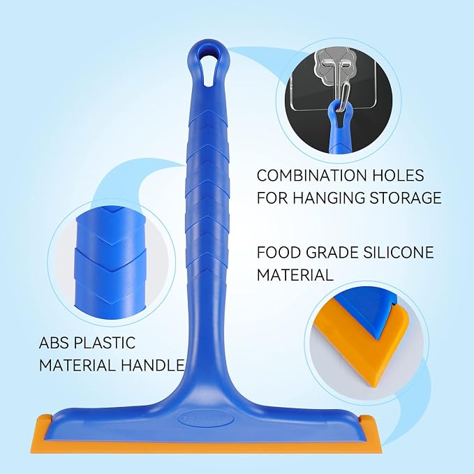 Shower Squeegee for Glass Doors, Bathroom Squeegee for Shower, Window Squeegee - Image 4
