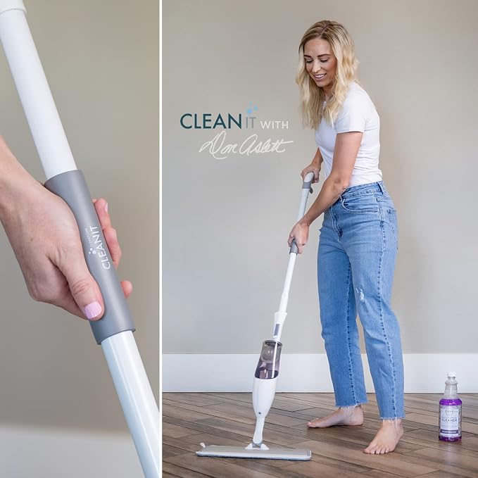 Don Aslett's Spray Mop Plus+ for Floor Cleaning| 360° Rotatable Head | Reusable - Image 7