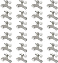 24 Pack Hinge Pin Brushed Nickel Door Stopper, Adjustable Heavy Duty Hinge Pin by SUNTAI