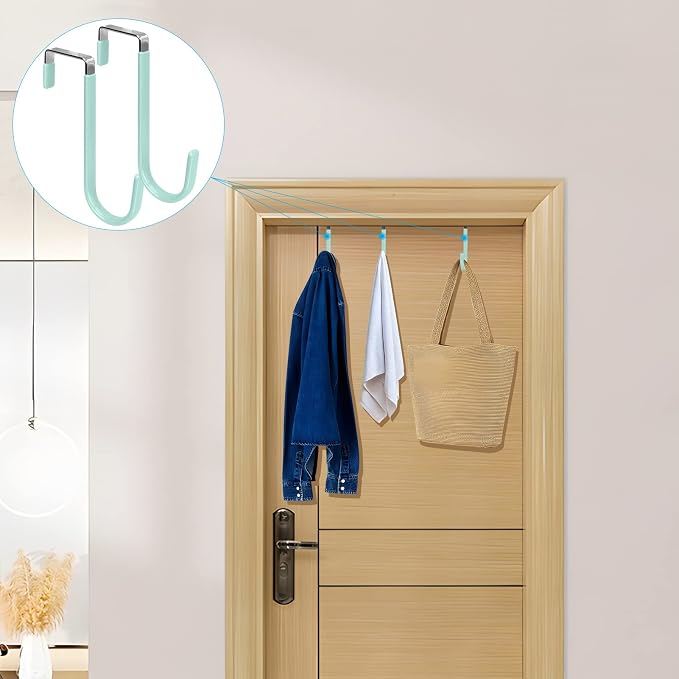 FYY Over The Door Hooks, 4 Pack Door Hangers Hooks - Image 6