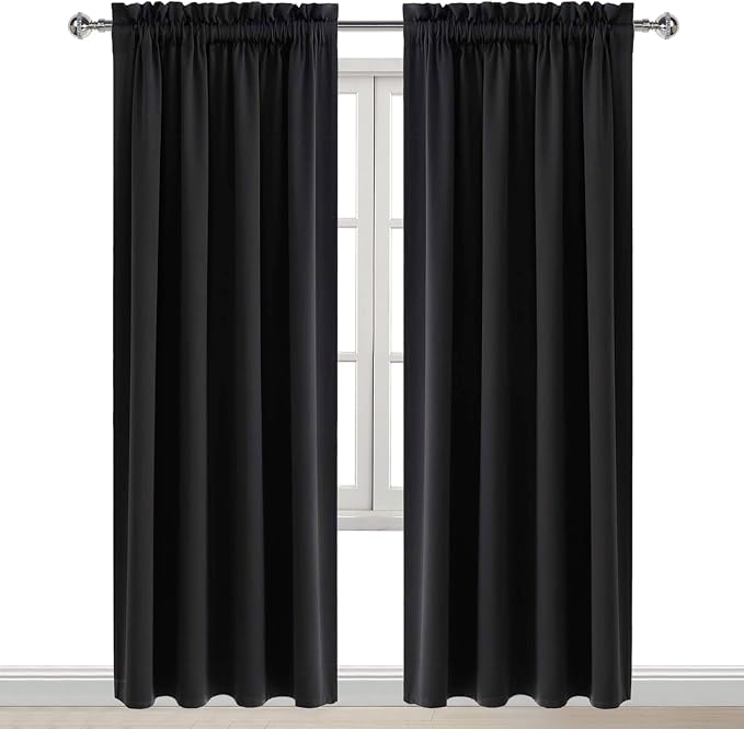 DWCN Blackout Curtains for Bedroom – Rod Pocket Thermal Insulated Noise - Image 8