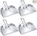 Mumufy 4 Pcs 16 Inch Heavy Duty Metal Dustpan Large Wide Dust Pans by Mumufy