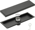 uxcell Rectangular Shower Drain, Brushed 304 Stainless Steel Odor-Proof Floor by uxcell