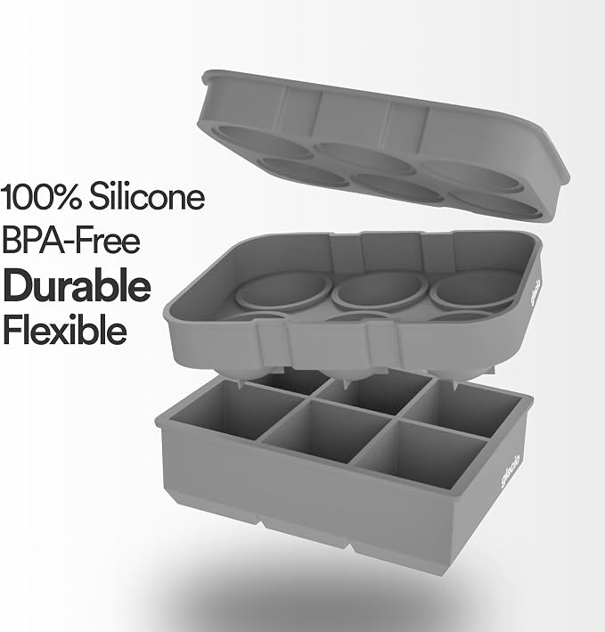 glacio Silicone Ice Cube Trays – Large Silicone Molds - Image 3