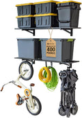 StoreYourBoard 2-Pack Heavy Duty Wall Shelves – Wall-Mounted Garage Storage by StoreYourBoard