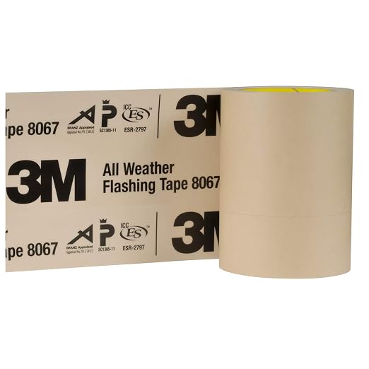 3M All Weather Flashing Tape 8067, 6 in x 75 ft, 1 Roll, Adhesive Backed Split by 3MIndustrial