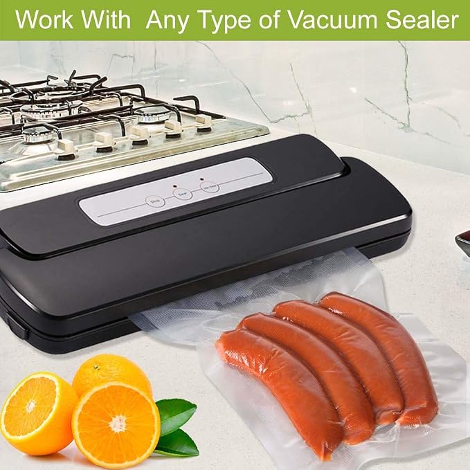 VacYaYa 8 Pack 8"x20' and 11"x20' Vacuum Sealer Bags Rolls - Image 3