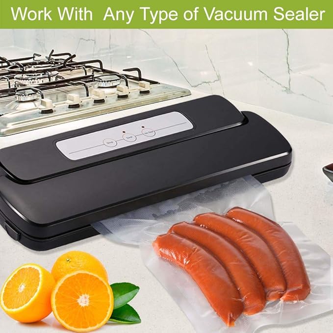 VacYaYa 6 Pack 8"x20' and11"x20' Vacuum Sealer Bags Rolls - Image 3