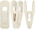 Beige Velvet Hangers, Non-Slip Velvet Clips by TOFIIGREM