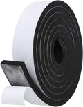 Weather Stripping Door Seal Strip- 2 Inch X 1/2 Inch X 10Feet, Strong Adhesive by Amzjjle