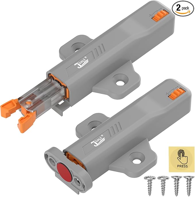 Jiayi Strong Heavy Duty Push Latch, Non-Magnetic RV Hidden Door Cabinet Latches by Jiayi