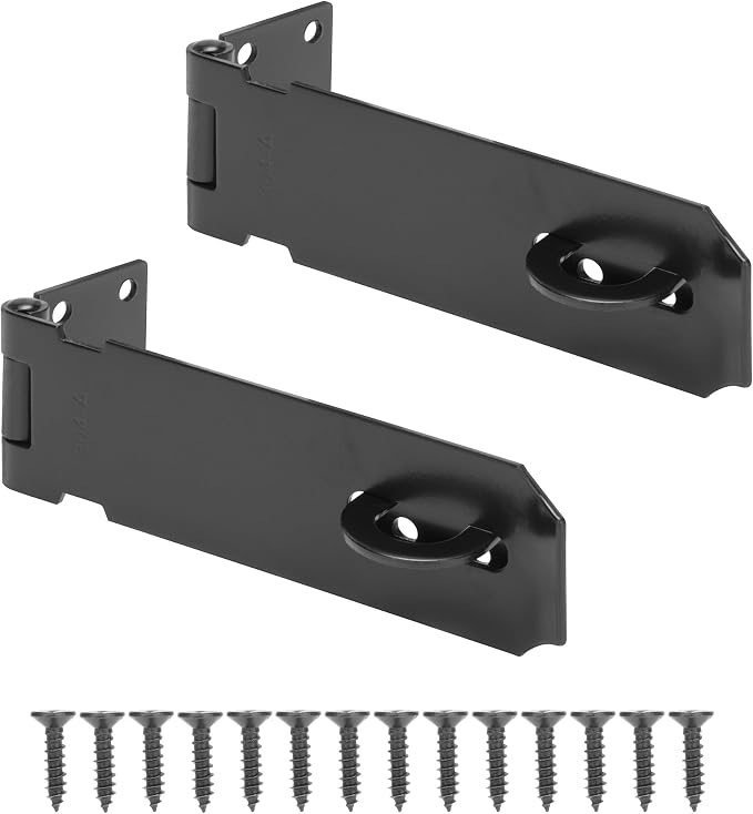 5" Door Padlock Safety Hasp Latch 2 Pcs, Door Hasp Clasp Lock Gate Shed Hasp by YONSIN