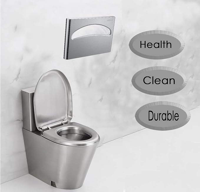 Commercial Toilet Seat Cover Dispenser, Wall Mount, 250 Single Seat Covers - Image 2